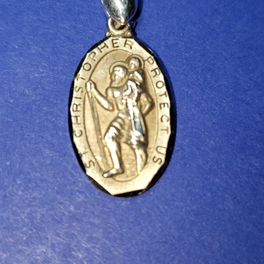 H.F. Barrows Sterling Silver/Gold St. CHRISTOPHER